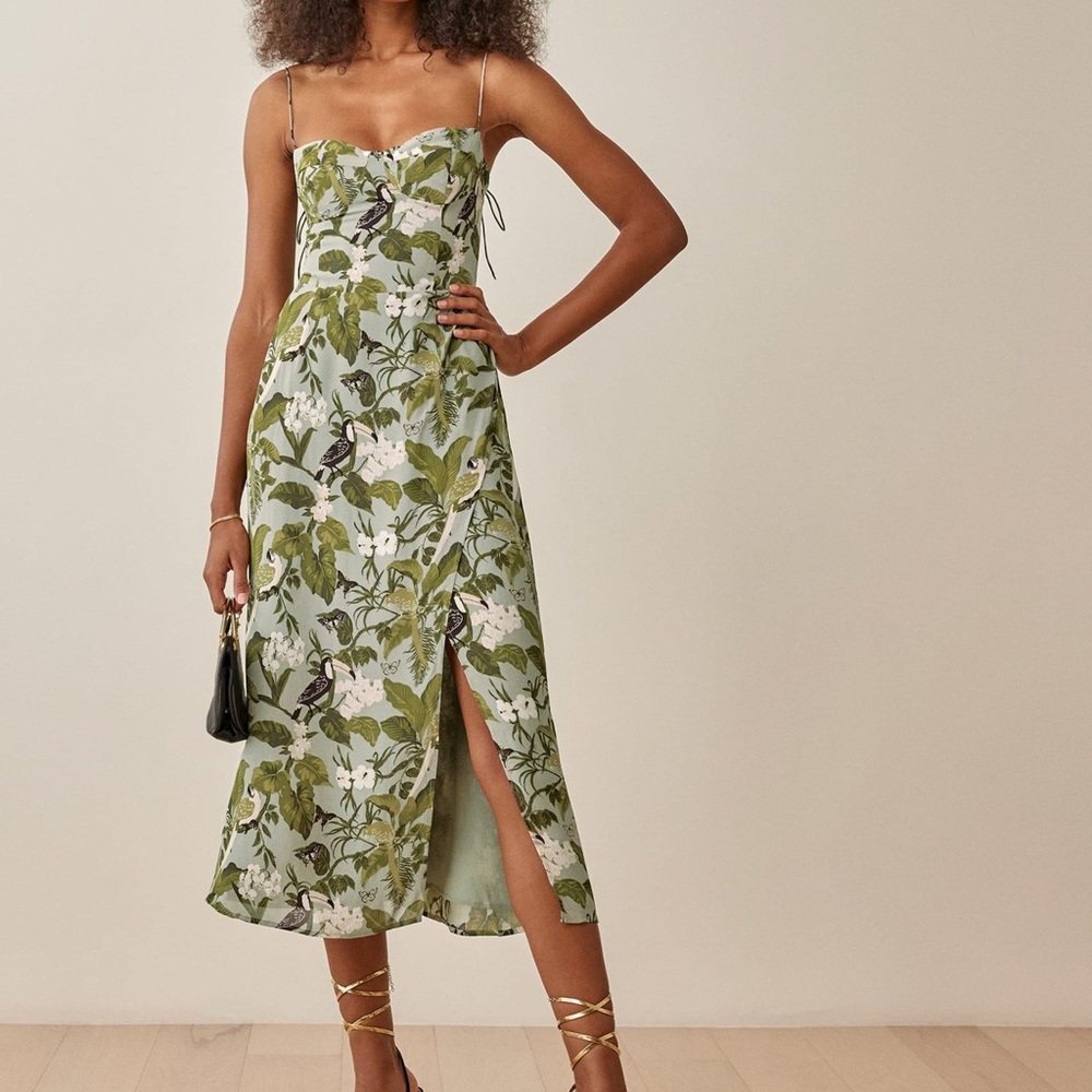 Reformation Kourtney Dress Tropical - Picture 4 of 9